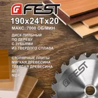 фото Диск пильный FEST 125x24Tx22.2