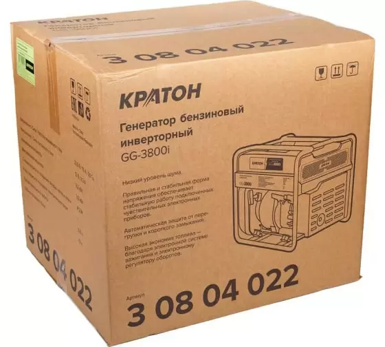 фото Бензиновый генератор КРАТОН GG-3800I