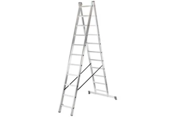 Алюминиевая двухсекционная лестница Вихрь ЛА1