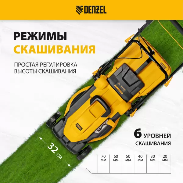 фото Газонокосилка электрическая DENZEL GM-2000