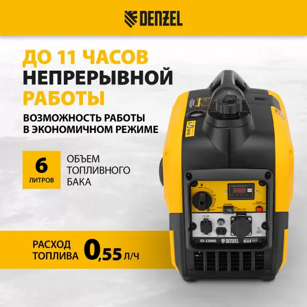 фото Генератор инверторный DENZEL GS-2200iS