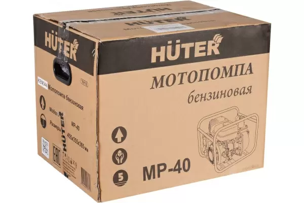 фото Мотопомпа HUTER MP-40 2.8лс