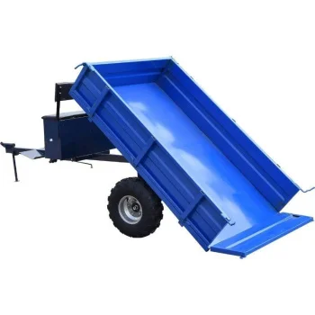 Телега ТПМ 3-343 "Forza" (широкое сидение, 650 кг., разъемноеТ-об дышло, тормоз, колесо 19-7*8) – фото товара
