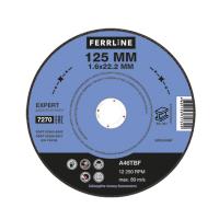 FoxWeld Круг отрезной по металлу FerrLine Expert 125 х 1,6 х 22,2 мм A46TBF