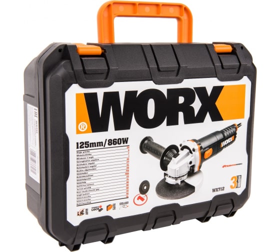 Угловая шлифовальная машина WORX 860Вт (6)