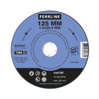 FoxWeld Круг отрезной по металлу FerrLine Expert 125 х 1,0 х 22,2 мм A46TBF