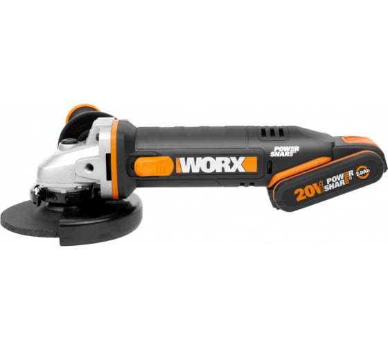 Аккумуляторная угловая шлифмашина WORX WX803 (5)