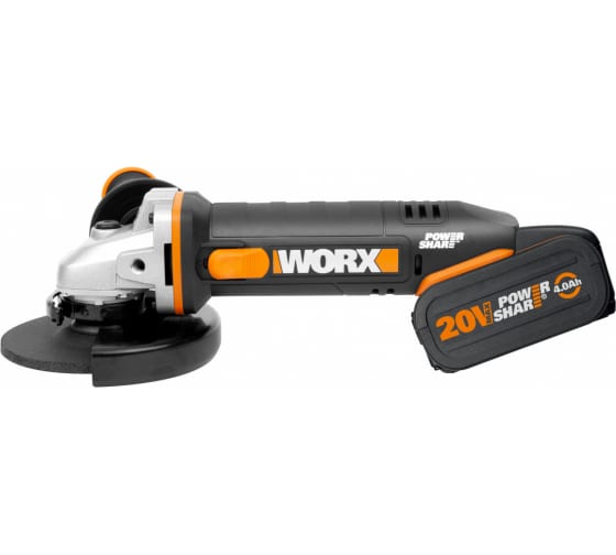 Аккумуляторная угловая шлифмашина WORX WX803 (4)