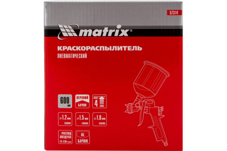 фото Краскопульт пневматический MATRIX 57314