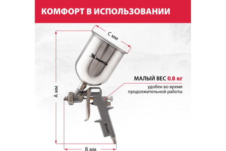 фото Краскопульт пневматический MATRIX 57315