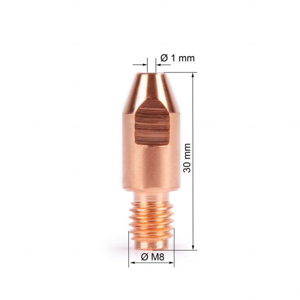 Наконечник FoxWeld M8х30х1.0 (140.0313/MD0005-10, пр-во FoxWeld/КНР)