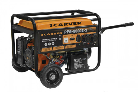 Бензиновый генератор CARVER PPG-8000E 1